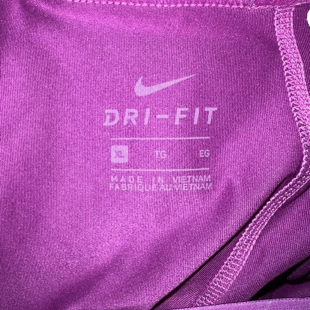 Nike Pro Dri-Fit Girls Training Short Leggings Purple Elastic XL Woman's Size S